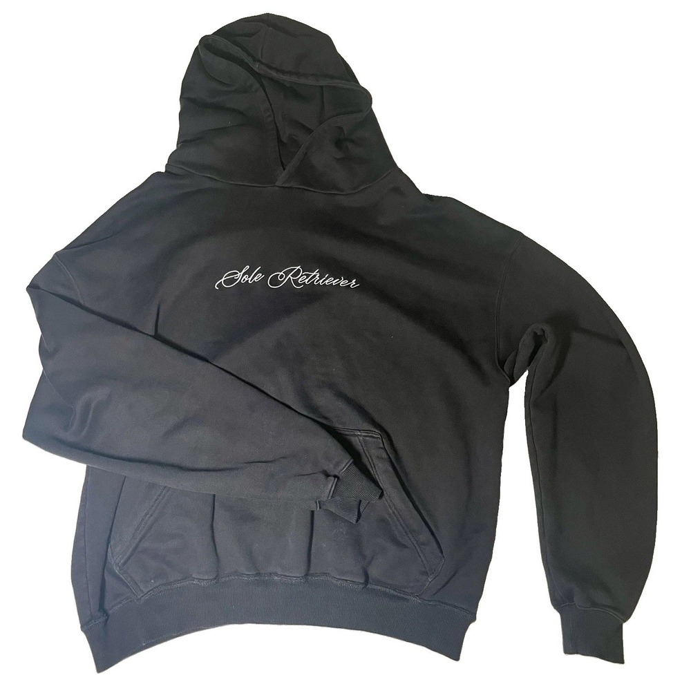 Sole Retriever Hoodie Sweatshirt Black Men's Size M Oversized And HEAVY